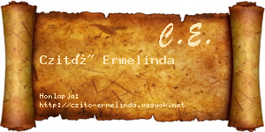 Czitó Ermelinda névjegykártya